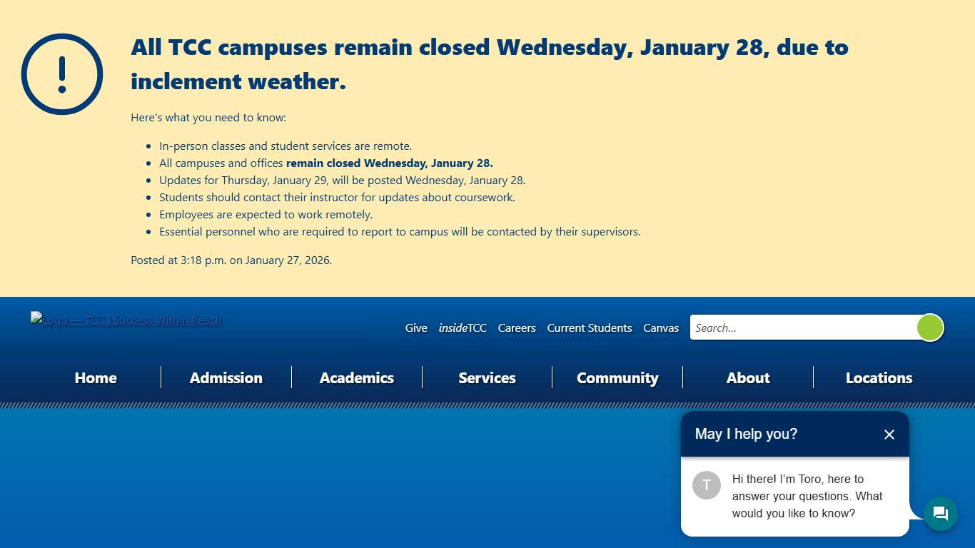 Record Change Request — TCC